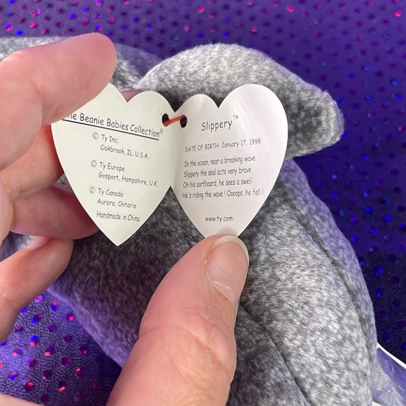 RETIRED - Ty Beanie Baby - Slippery - The Seal - 1999 5th Generation - Picture 5 of 7